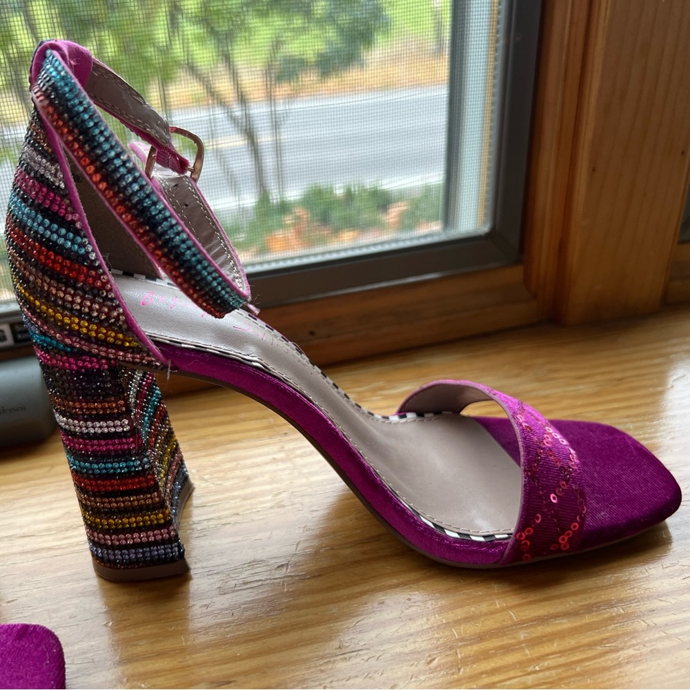 Betsy Johnson rhinestone heels
